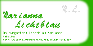 marianna lichtblau business card